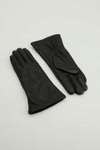 Gants en cuir NA-KD noir