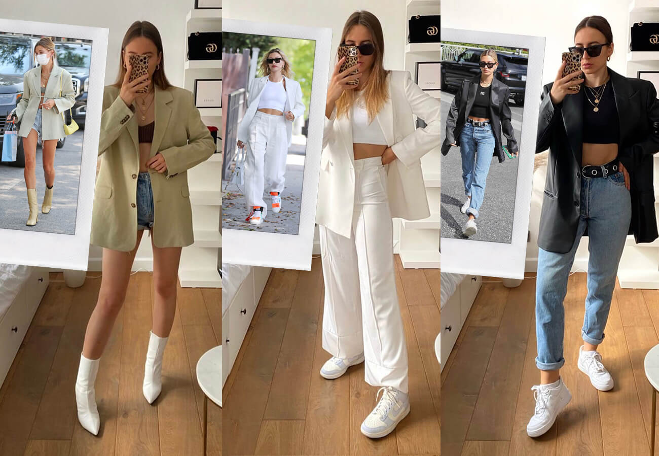 Hailey Bieber street style  Cute sweatpants outfit, Dunk outfit, Dunk low  outfit