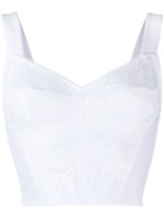 Bustier dentelle blanc Dolce @& Gabbana