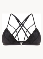 Bralette en dentelle préformée Luna avec rembourrage amovible noir Hunkemöller