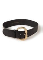 Ceinture Aserpenth en cuir avec une structure croco Claudie Pierlot