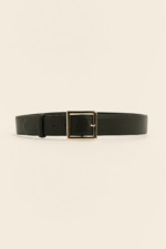 Ceinture En Cuir À Boucle Carrée noire NA-KD