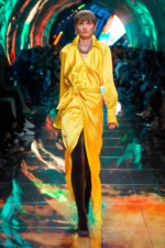 Balanciaga yellow dress Spring 2019