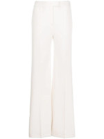 Pantalon évasé à taille haute blanc Victoria Beckham
