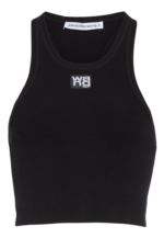 Ribbed Racerback Tank black Alexander Wang