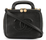 Vanity case mini vintage black Chanel