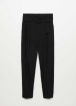 Pantalon droit noir Mango