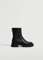 Bottines semelles track noires Mango