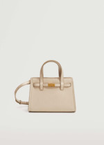 Sac shopper mini beige Mango