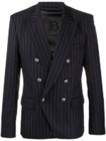 Balmain Double-Breasted Pinstripe Blazer