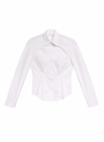 Fleur du mal Nyc Bella Cutout Shirt in White