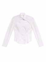 Fleur du mal Nyc Bella Cutout Shirt in White
