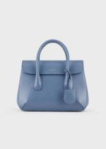 Giorgio Armani Small Hand-finished Calfskin La Prima Bag in Azure