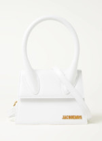 Jacquemus Le Chiquito Medium Leather Top Handle Bag in White