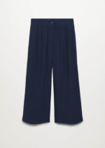 Jupe-culotte à pince bleu marine Mango