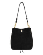 Rebecca Minkoff Darren Shoulder Bag in Black Suede