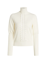 See by Chloe Lace Trim Turtleneck Sweater