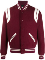 Saint Laurent Teddy Jacket Bordeaux