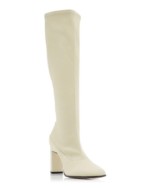 Wandler Lesley Leather Knee-high Boots in Cream
