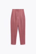 Zara High-Waisted Pants in Marsala