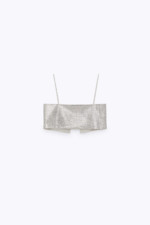 Top crop brillant Zara