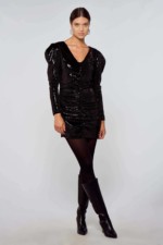 Robe sequin noire Olga Leyers