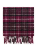 BARBOUR Écharpe Tartan en laine Rouge