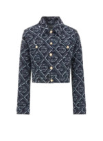 CASABLANCA Veste en jean monogrammée Bleu