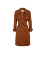 CHLOÉ Trench long en laine vierge Marron