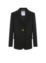 MOSCHINO Blazer à détail Ourson Noir