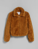 Manteau effet mouton Bershka