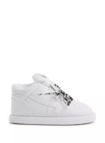 OFF WHITE Baskets Bump Home en cuir Blanc