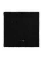 OFF WHITE Echarpe en laine à logo Hands Off Noir