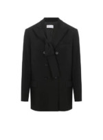 RED VALENTINO Blazer en laine mélangée Noir