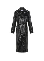 SAKS POTTS Trench effet vinyle Noir