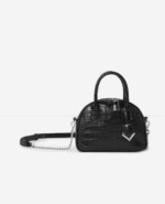 Sac medium Irina croco noir The Kooples