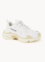 Sneaker Triple S avec détails en mesh beige Balenciaga