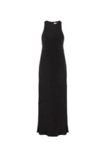 TIBI Robe longue en soie Noir