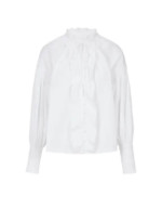 YCH Chemise avec des volants Blanc