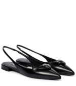 Ballerines en cuir noires Prada via My Theresa