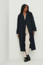 Dupe classic trench coat bleu marine NA-KD