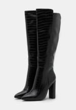 3 Bottes à talons haut croco noir Glamorous via Zalando
