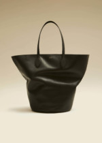 édium Osa Tote en cuir noir Khaite