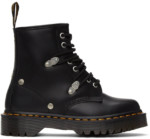 Bottes 1460 Bex noires en cuir à clous Dr Martens