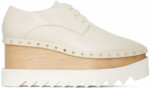 Derbys cloutés blanc cassé Elyse Stella McCartney