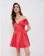 7 Robe courte rouge épaules dénudées Liu Jo via La Redoute