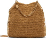 Mini sac à bandoulière Falabella brun clair en cuir synthétique Stella Mccartney