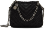 Mini sac à bandoulière Falabella noir en cuir synthétique Stella McCartney