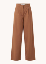 Pantalon taille haute coupe large avec plis et poches latérales NA-KD