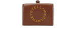 Portes-cartes Logo Stella marron Stella McCartney